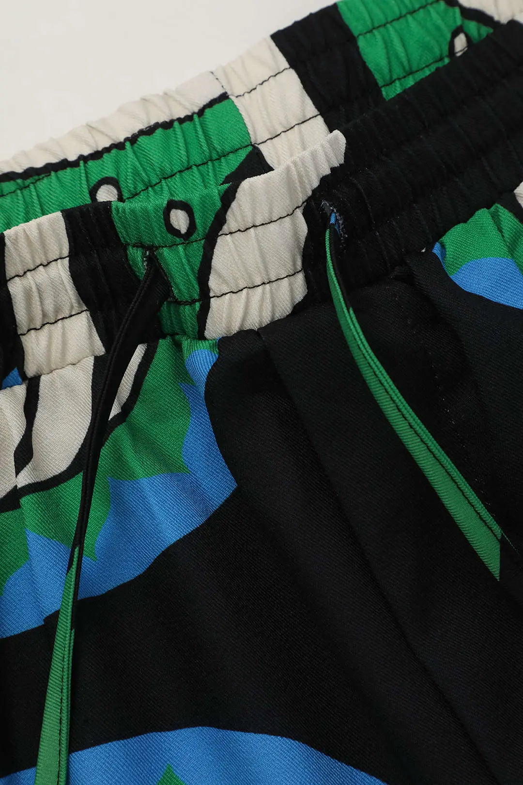 Printed Drawstring Waist Straight Leg Pants Dreamardi