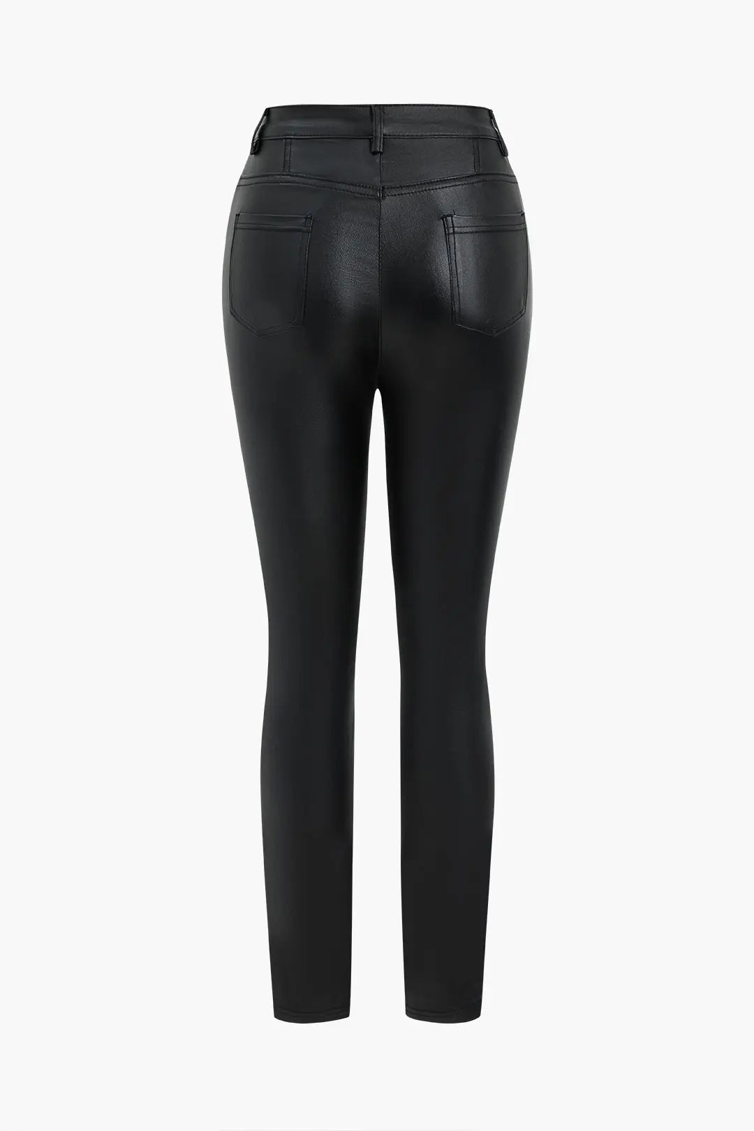 Basic Faux Leather Trousers Dreamardi
