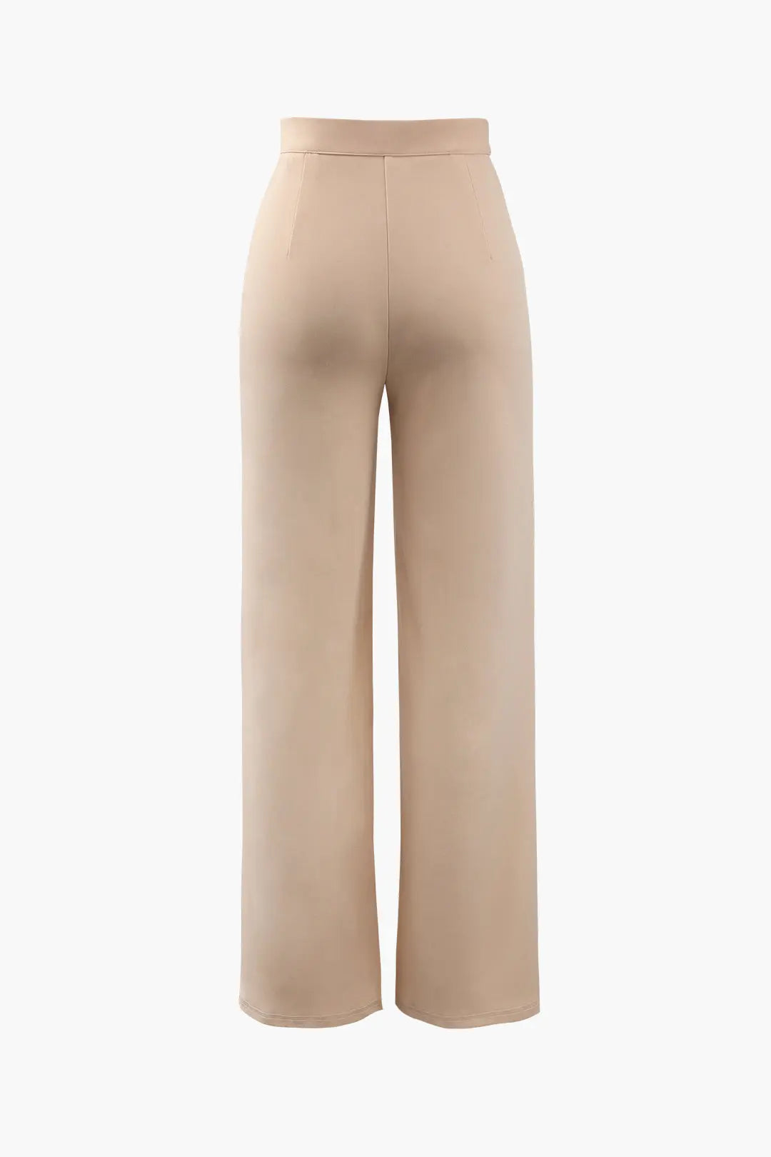 High Waisted Pressed-Crease Straight Leg Tailored Pants Dreamardi