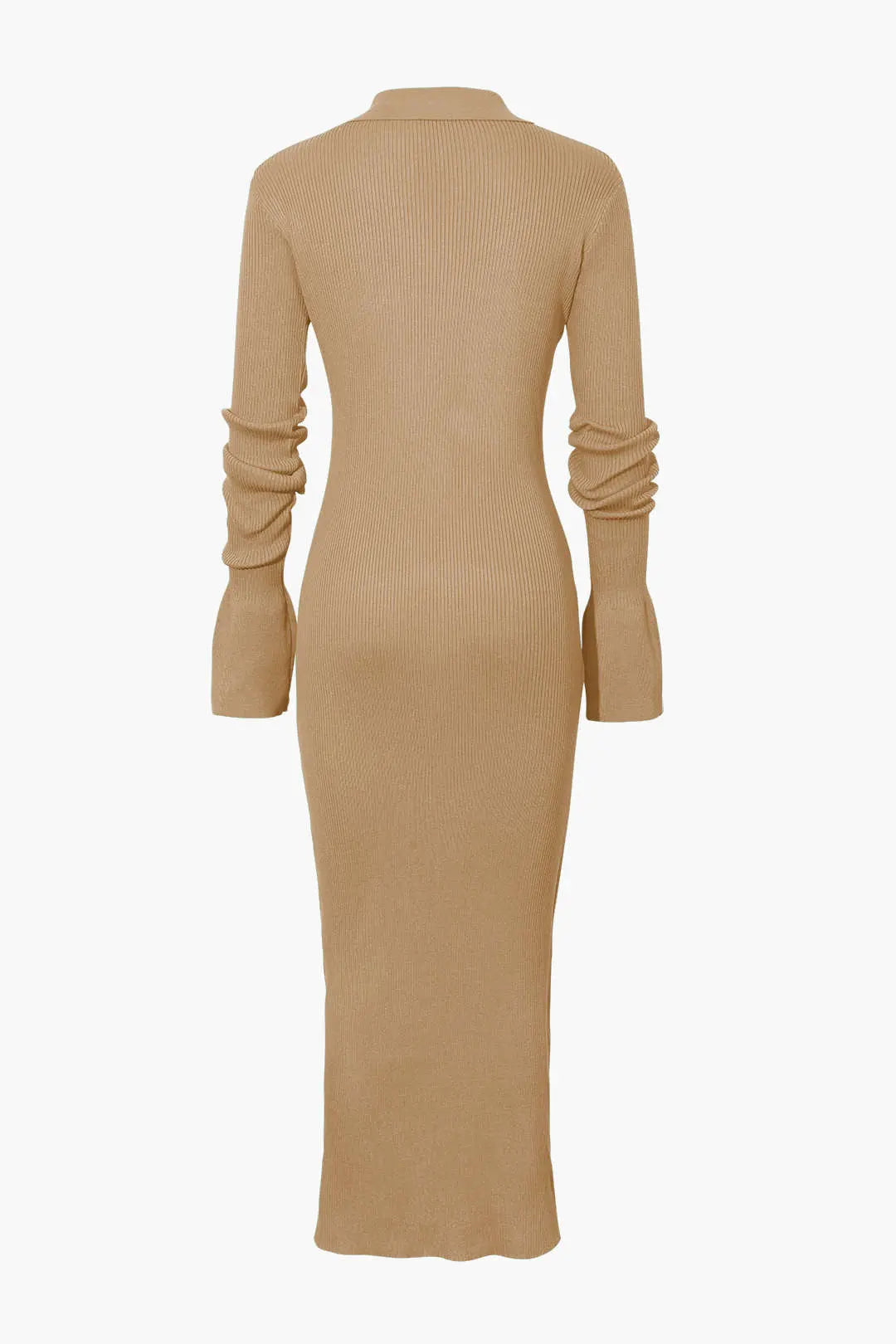 Charlotte - Elegant Ribbed Button Detail Woman's Maxi Dress Dreamardi