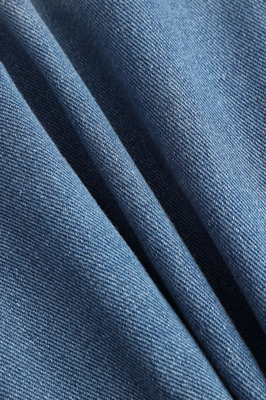 Denim Button High Waist Straight Leg Jeans Dreamardi