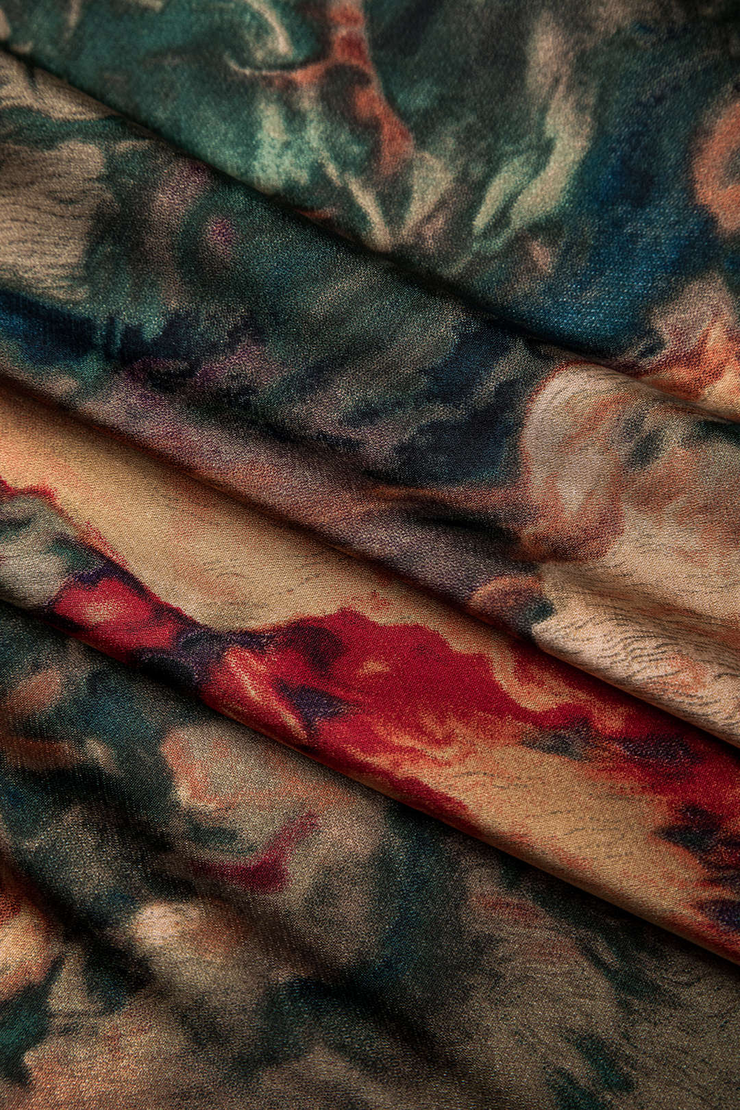 Satin Floral Print Tie Front Skirt Dreamardi