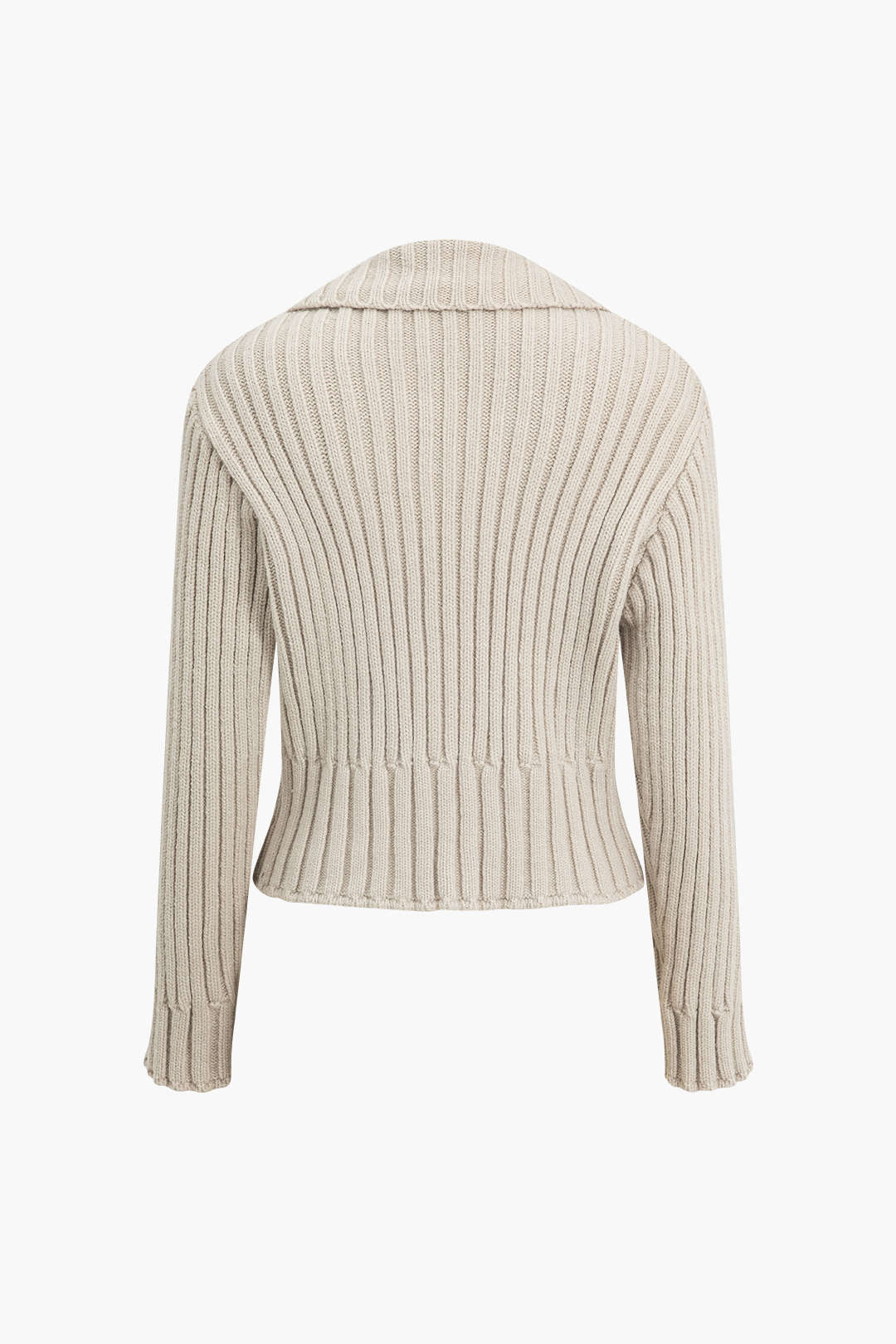 Ribbed Button-Front Pockets Sweater Cardigan Dreamardi