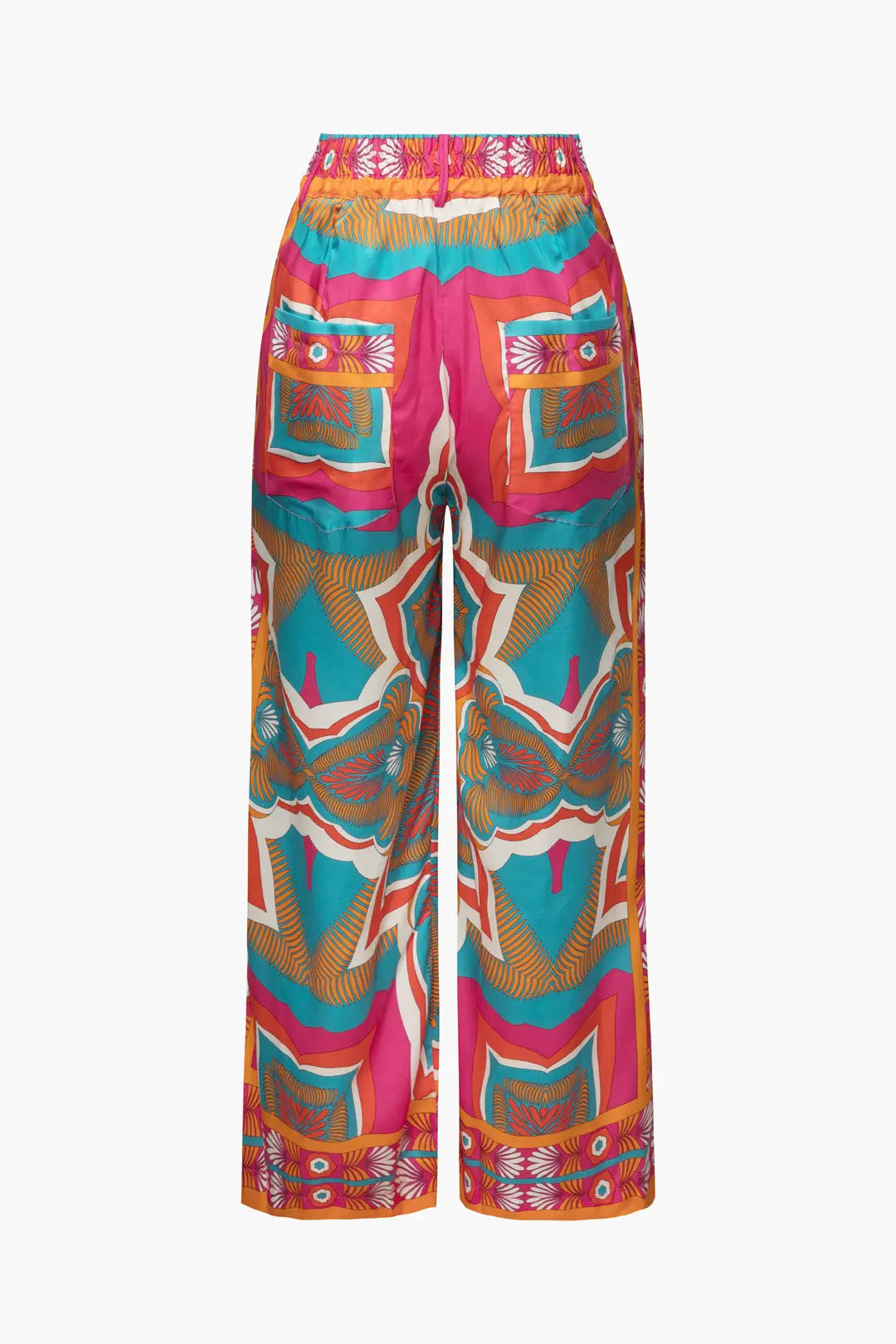 Printed High Waisted Wide Leg Pants Dreamardi