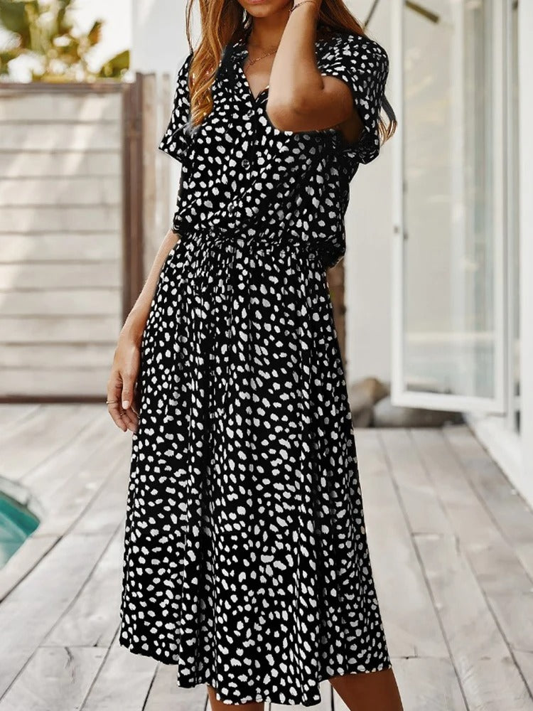Beatrice - Classic Elegance Woman's Midi Dress