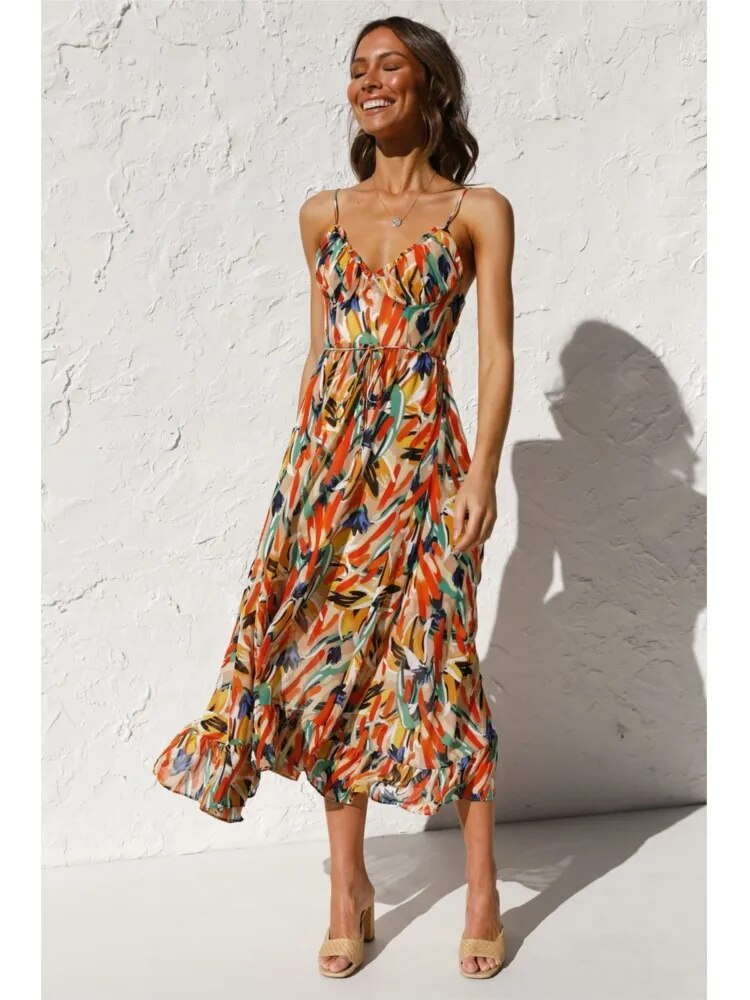 Audrey - Stylish Casual Lightweight Modern Style Woman's Long Dress