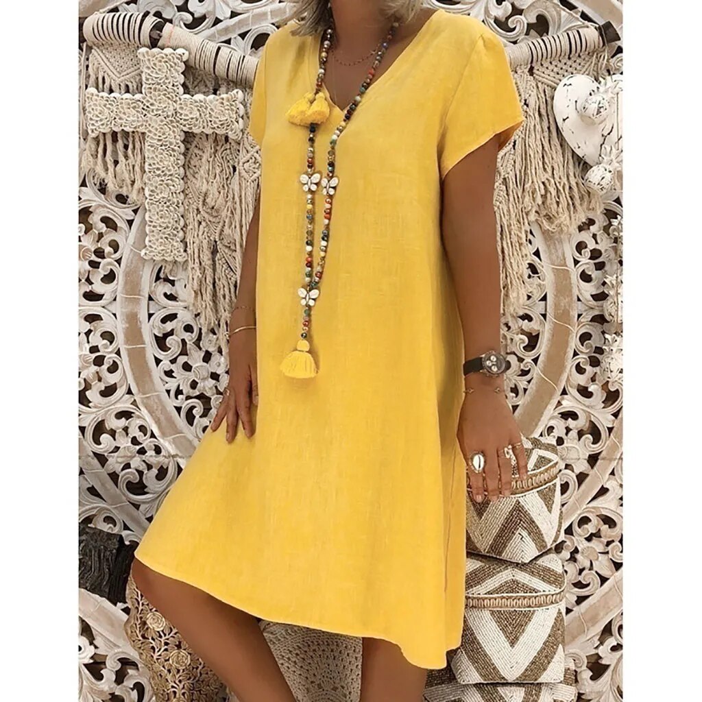Junelle - Modern Lightweight Comfort Woman's Midi Dress