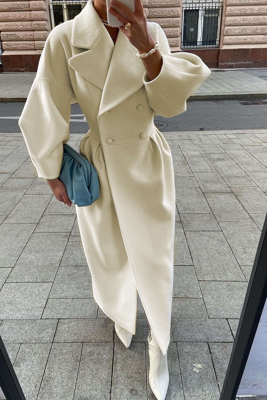 Double Breasted Long Trench Coat Dreamardi