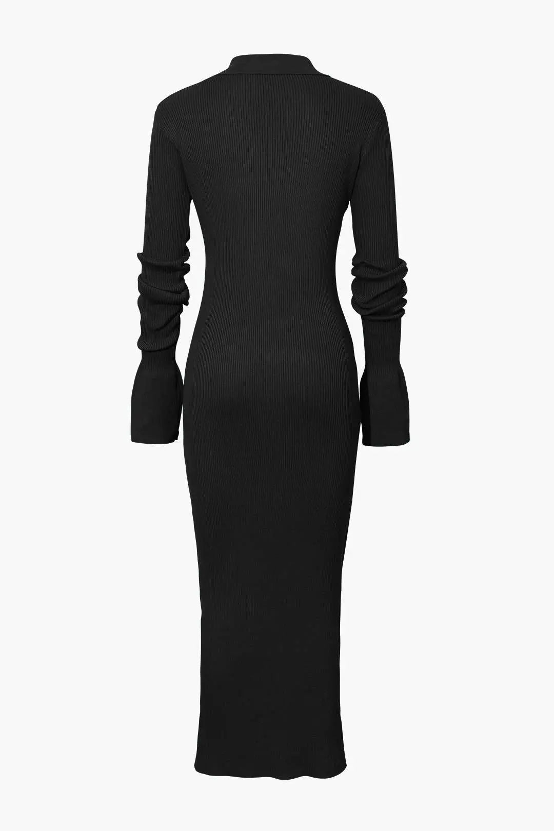 Charlotte - Elegant Ribbed Button Detail Woman's Maxi Dress Dreamardi