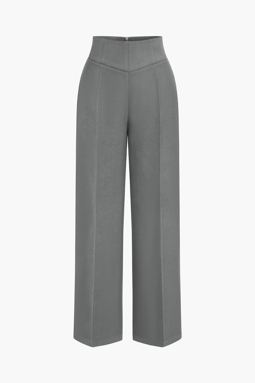 Basic High-Waisted Wide Leg Trousers Dreamardi