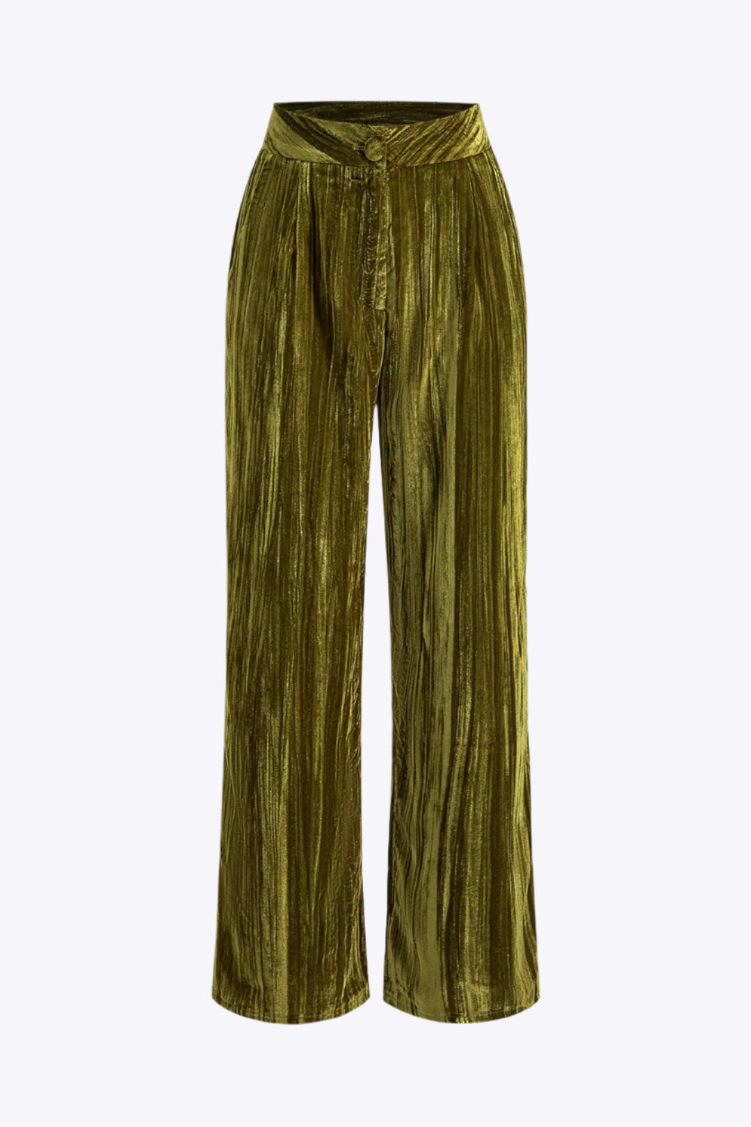 Velvet Pocket Button Trousers Dreamardi
