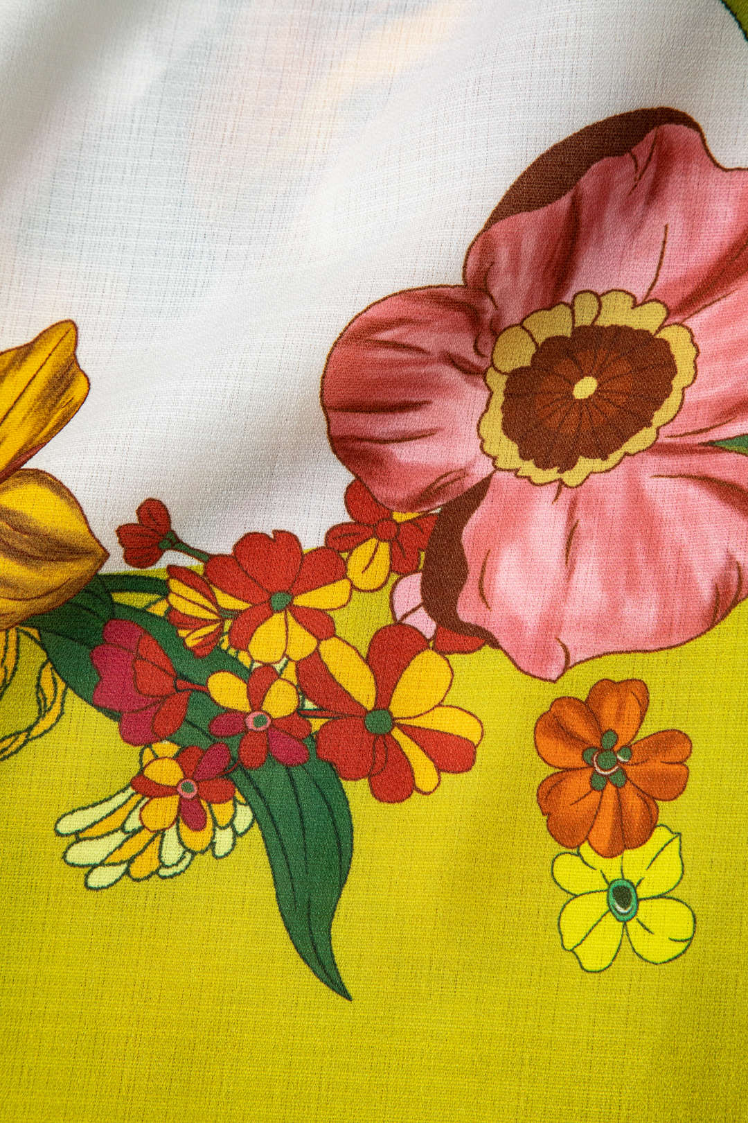 Floral Print Drawstring Wide Leg Pants Dreamardi