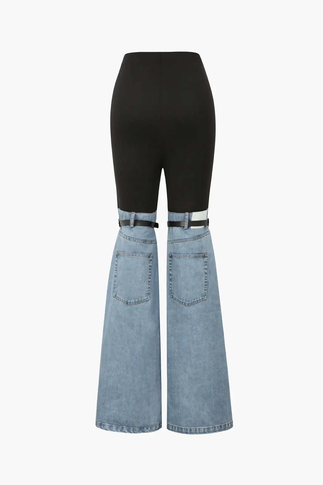 Denim Hybrid Flare Leg Pants Dreamardi