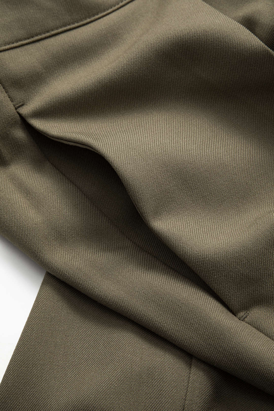 Asymmetrical Ruched Wide Leg Trousers Dreamardi