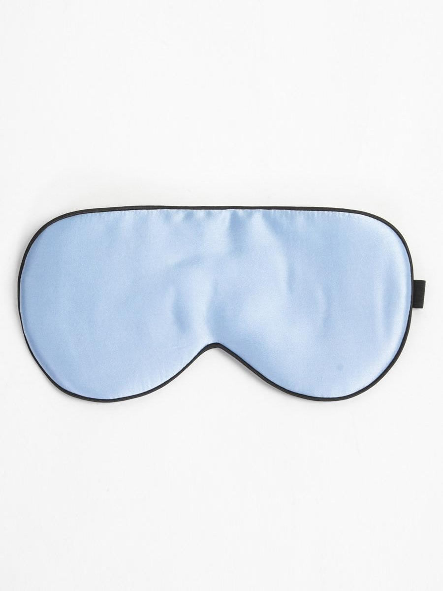 Zijde effen kleur elastische band slaap oogmasker Dreamardi
