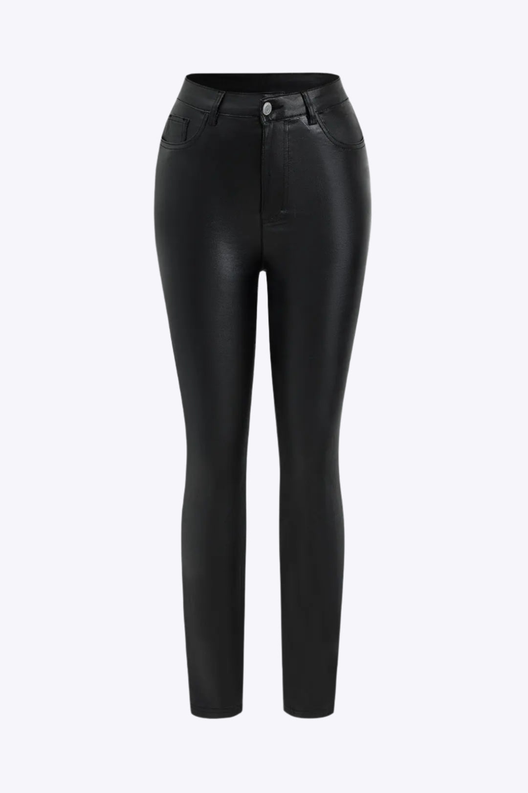 Basic Faux Leather Trousers Dreamardi