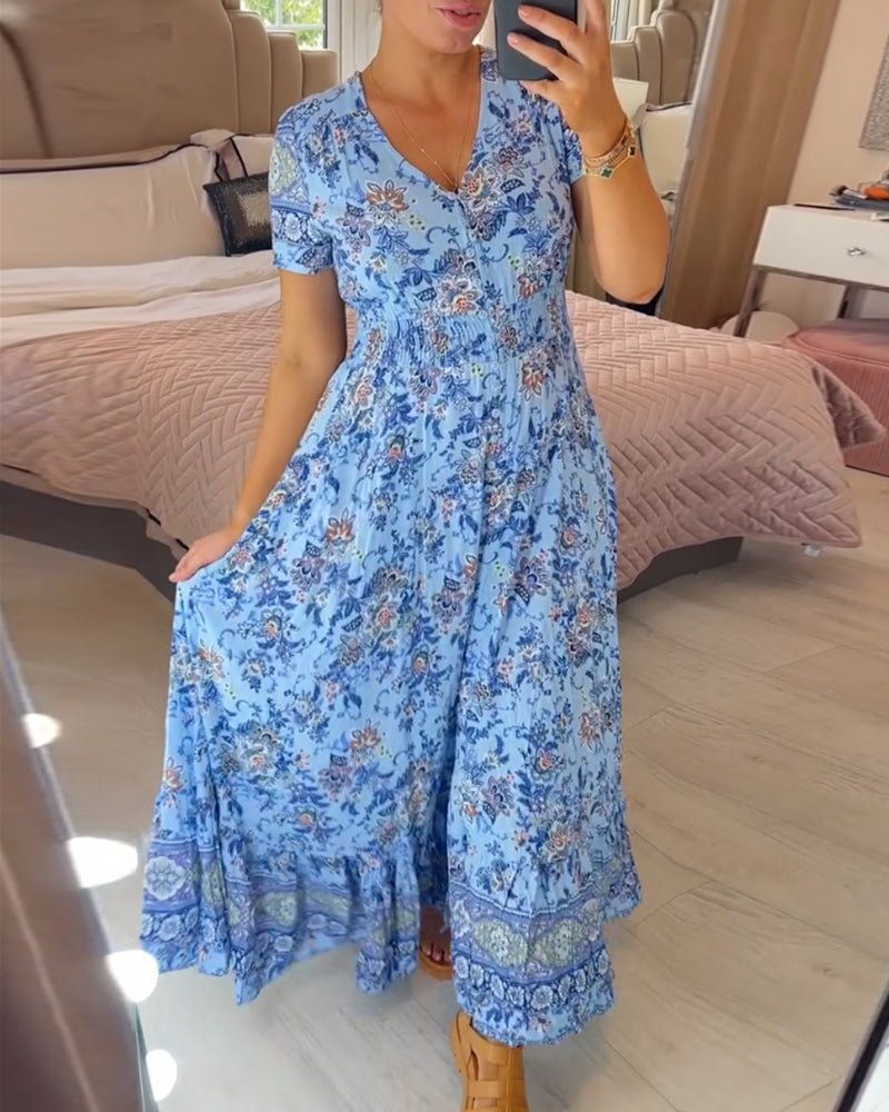 Savannah - Boho Chic Premium Woman's Maxi Dress