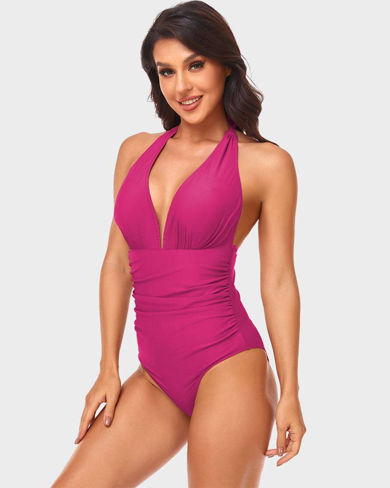 Ffion - Stylish Deep V Neckline Woman's Swimsuit