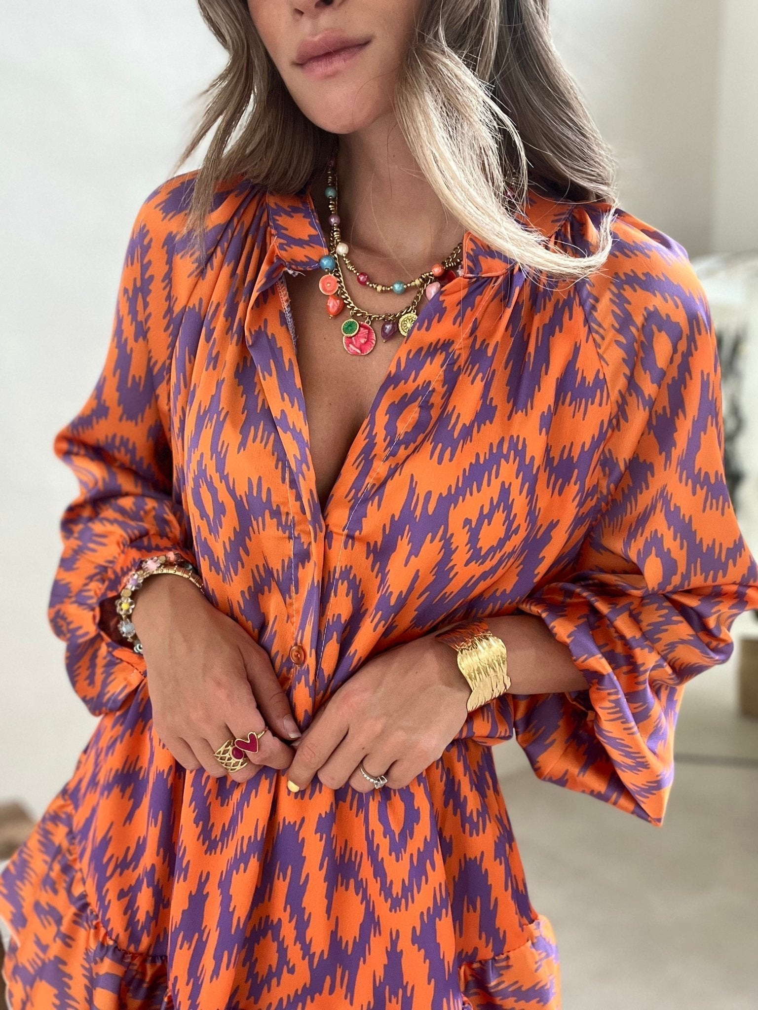 Clara - Timeless Flowing Woman's Mini Dress