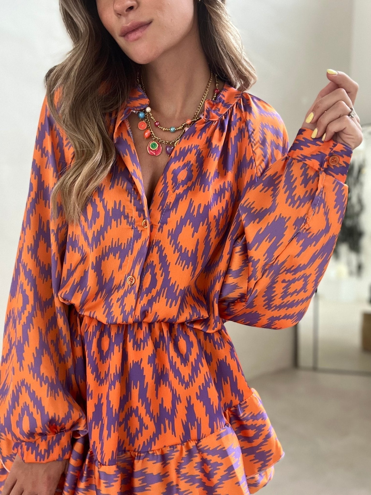 Clara - Timeless Flowing Woman's Mini Dress
