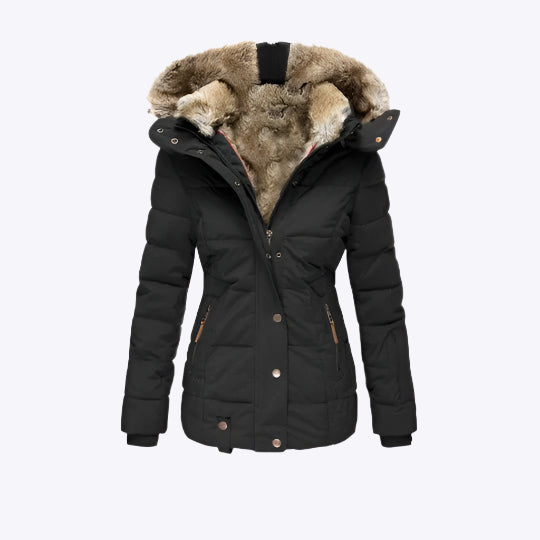 Cecilie - Warmer Mantel mit Kapuze Dreamardi