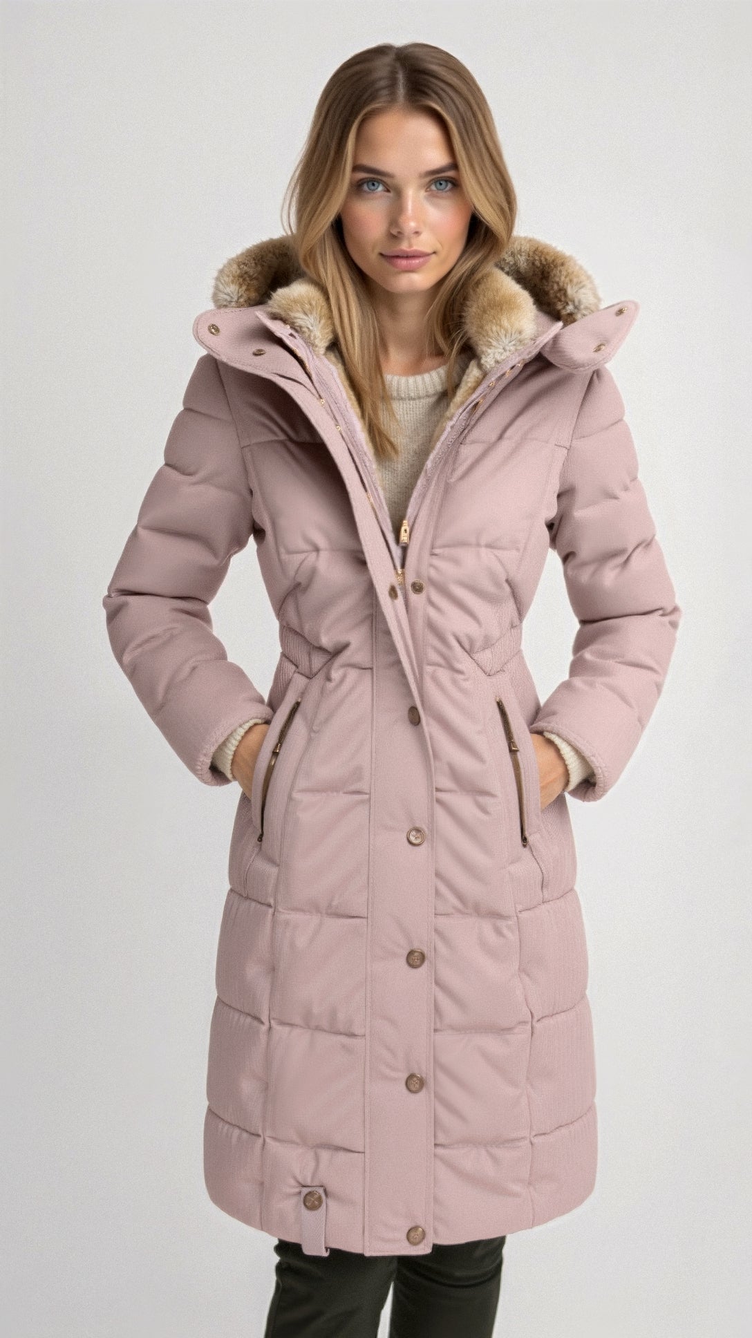 Cecilie - Warmer Mantel mit Kapuze Dreamardi