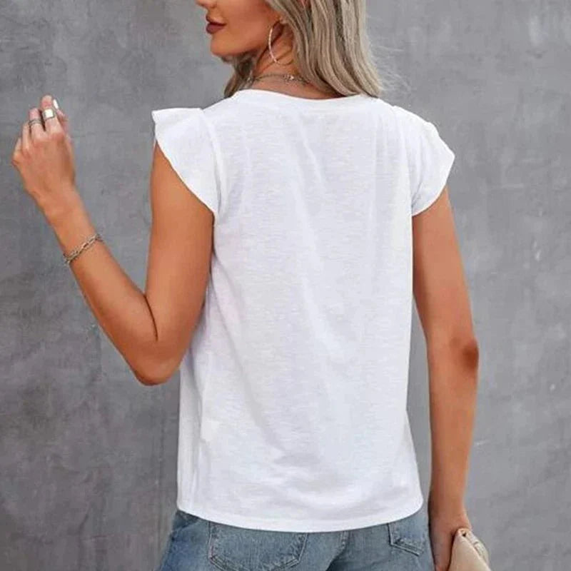 Emely - Sommer Top - Rüschenärmel Dreamardi