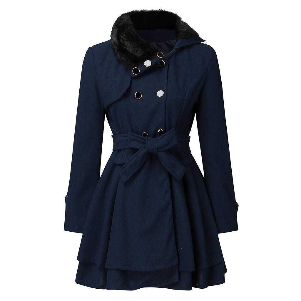 Emma - Elegante Jacke mit Kunstfellkragen Dreamardi
