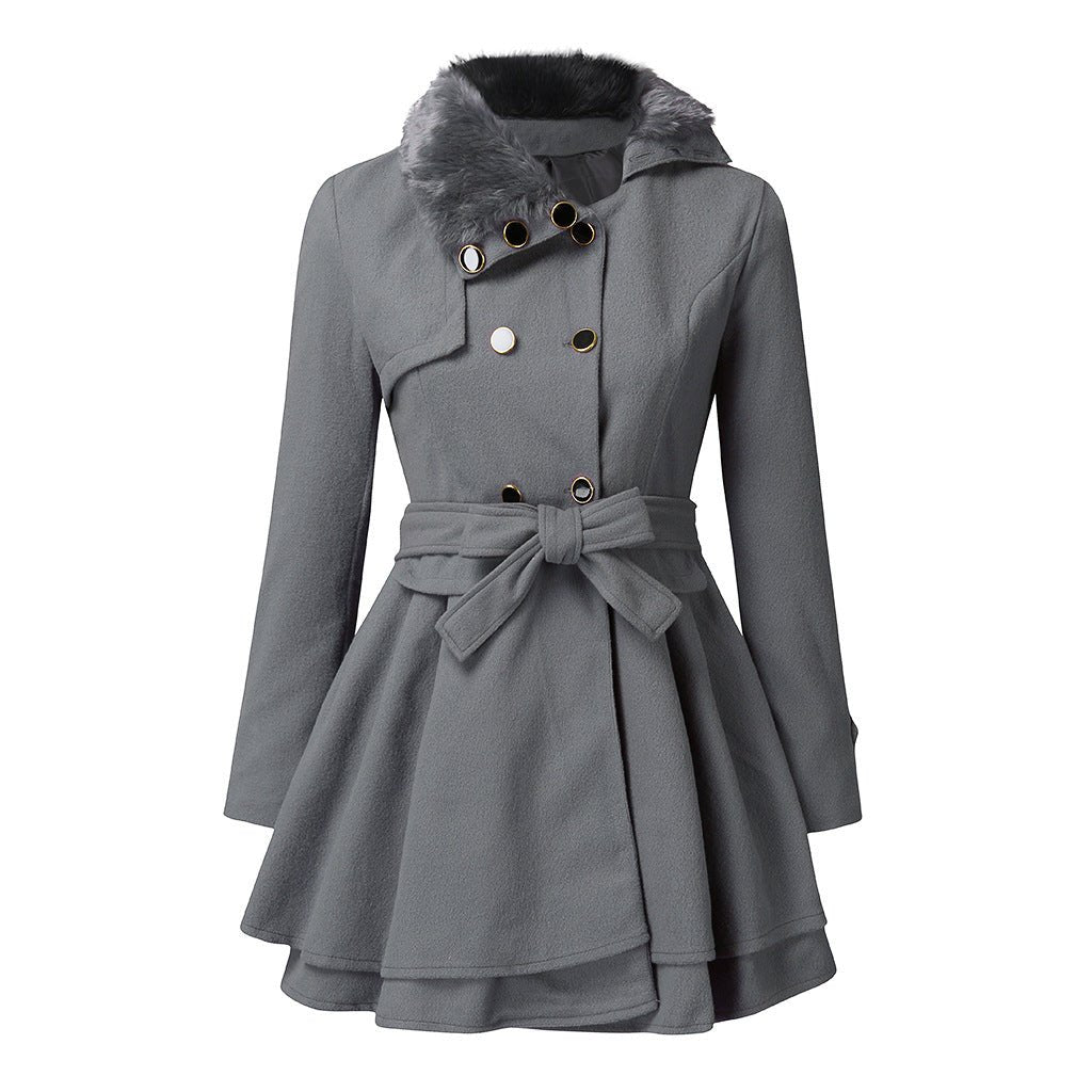 Emma - Elegante Jacke mit Kunstfellkragen Dreamardi
