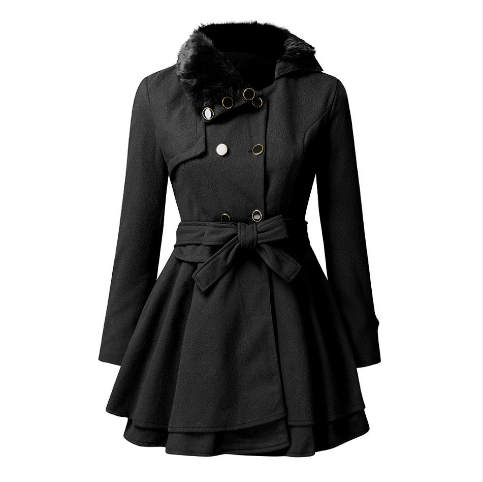 Emma - Elegante Jacke mit Kunstfellkragen Dreamardi
