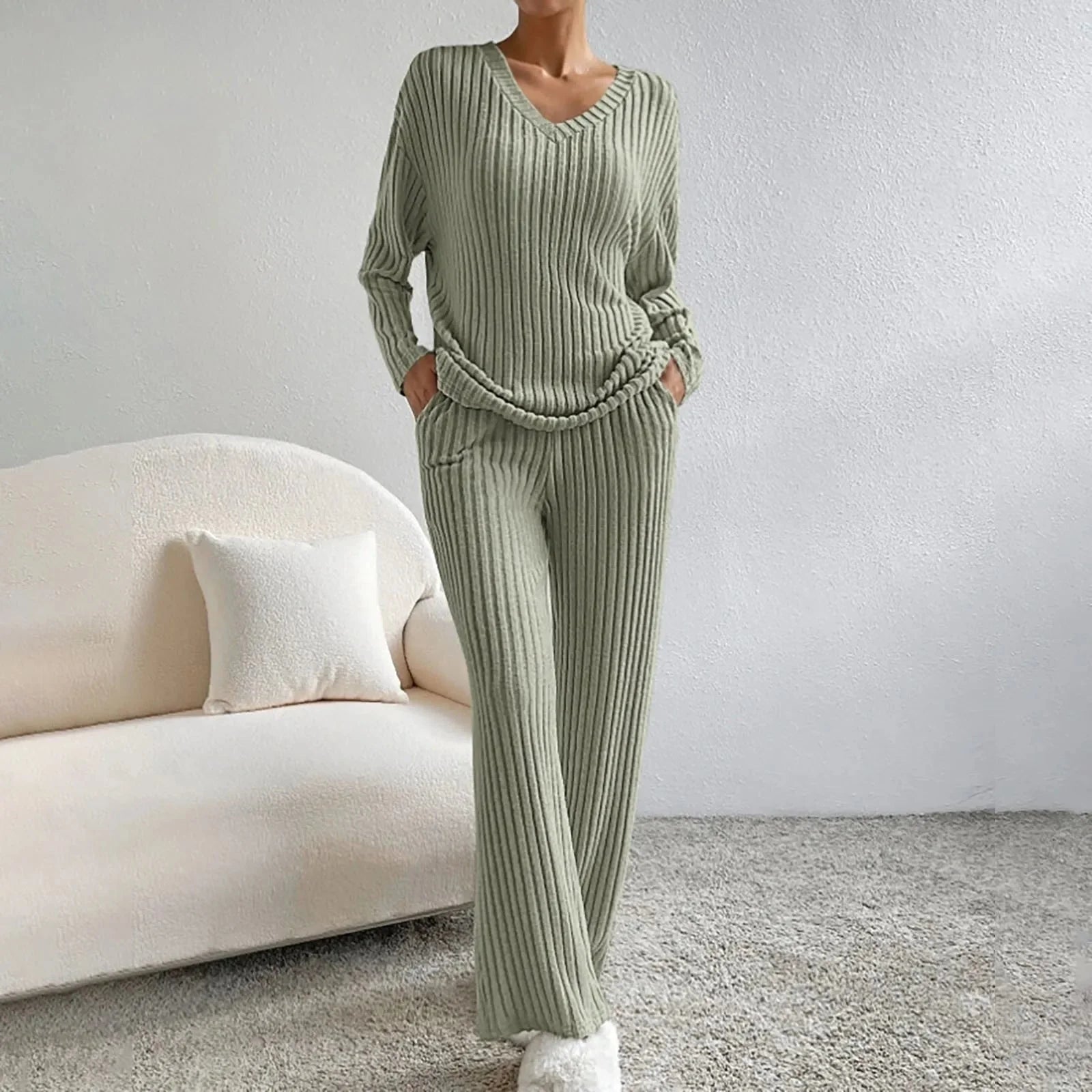 Evangeline - 2-Teiliges Lounge-Set - Rippmuster Dreamardi