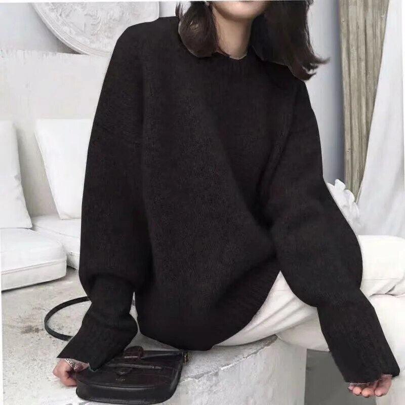 Arabella - Elegant & Cozy Knit Woman's Long-Sleeved Sweater