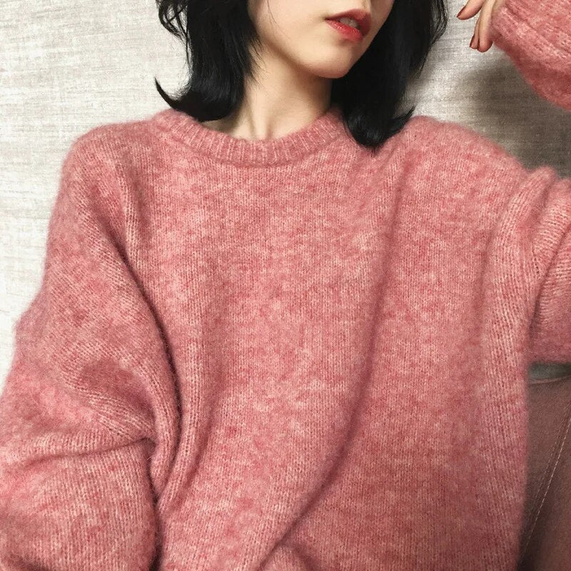 Arabella - Elegant & Cozy Knit Woman's Long-Sleeved Sweater